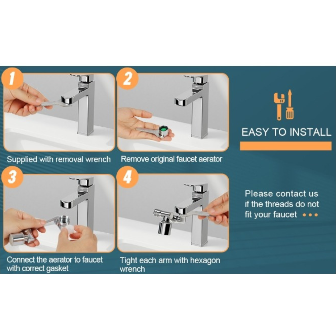 360° Rotating Faucet Extender