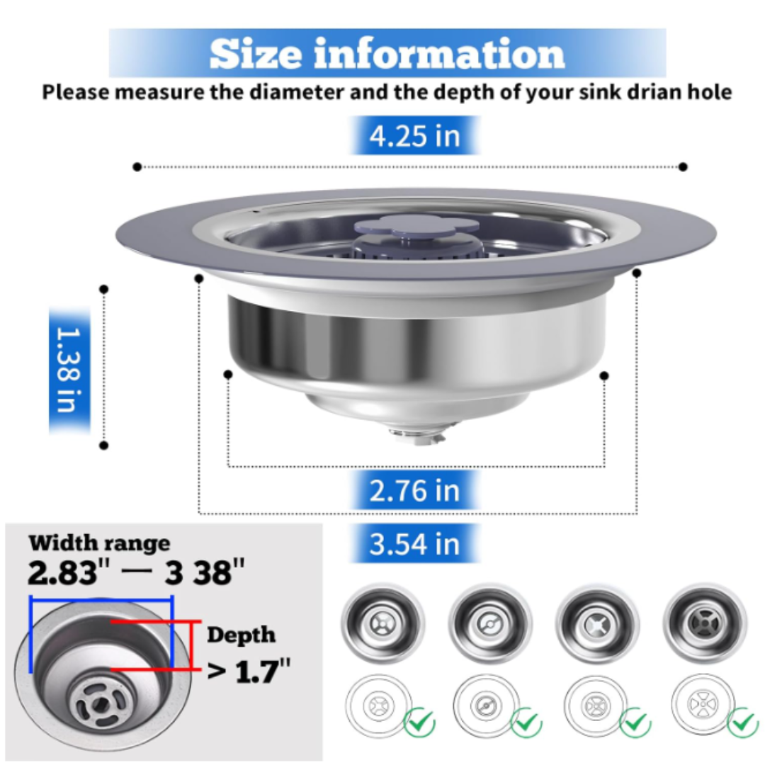 3 in 1 Kitchen Sink Stainer