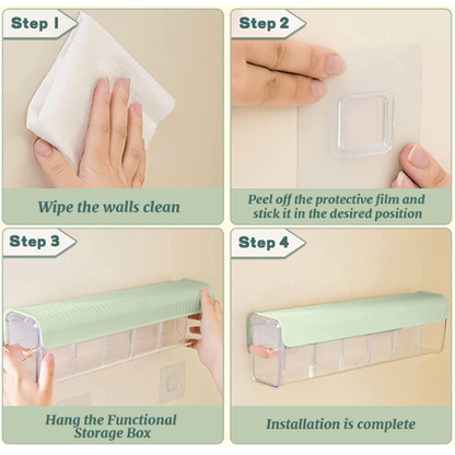 6 Compartment Wall Mounted Multipurpose Organizer