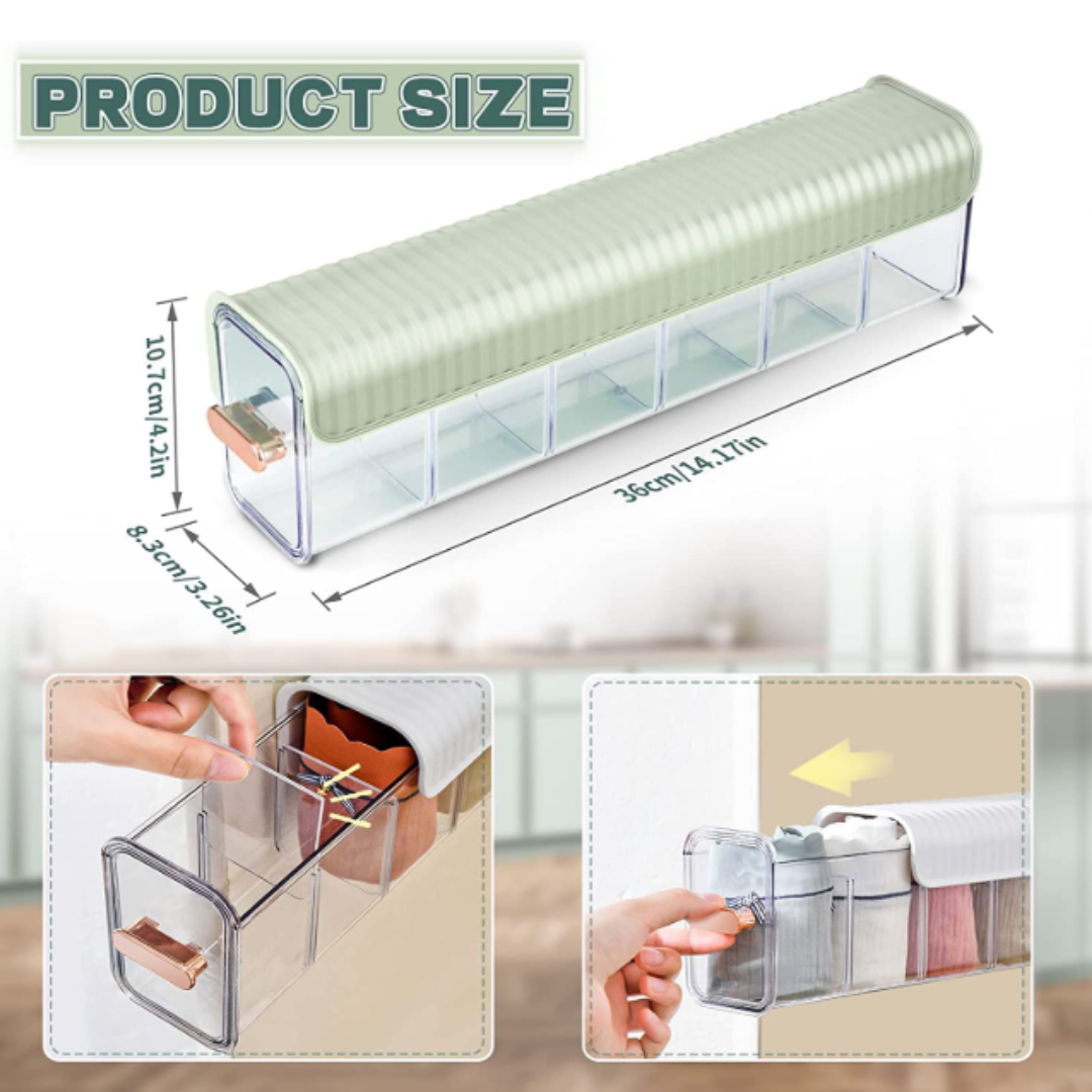 6 Compartment Wall Mounted Multipurpose Organizer